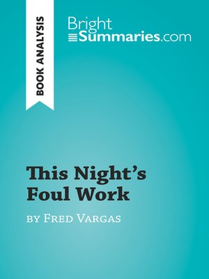 cover image of This Night's Foul Work by Fred Vargas (Book Analysis)